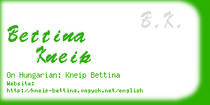 bettina kneip business card